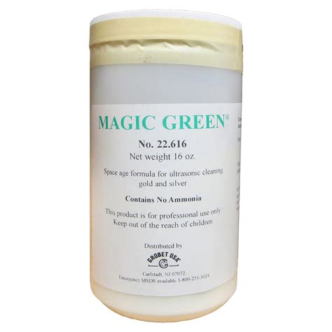 Removing Stubborn Stains with a Magic Green Ultrasonic Cleaner